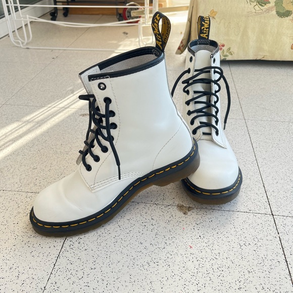 Dr Martens White Boots - Picture 3 of 14